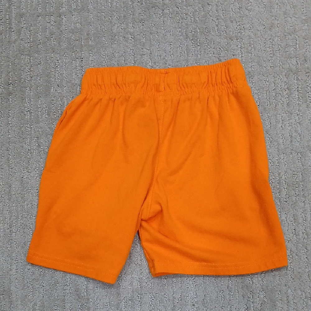 Bright Orange Elastic Waist Shorts - Picture 5 of 5